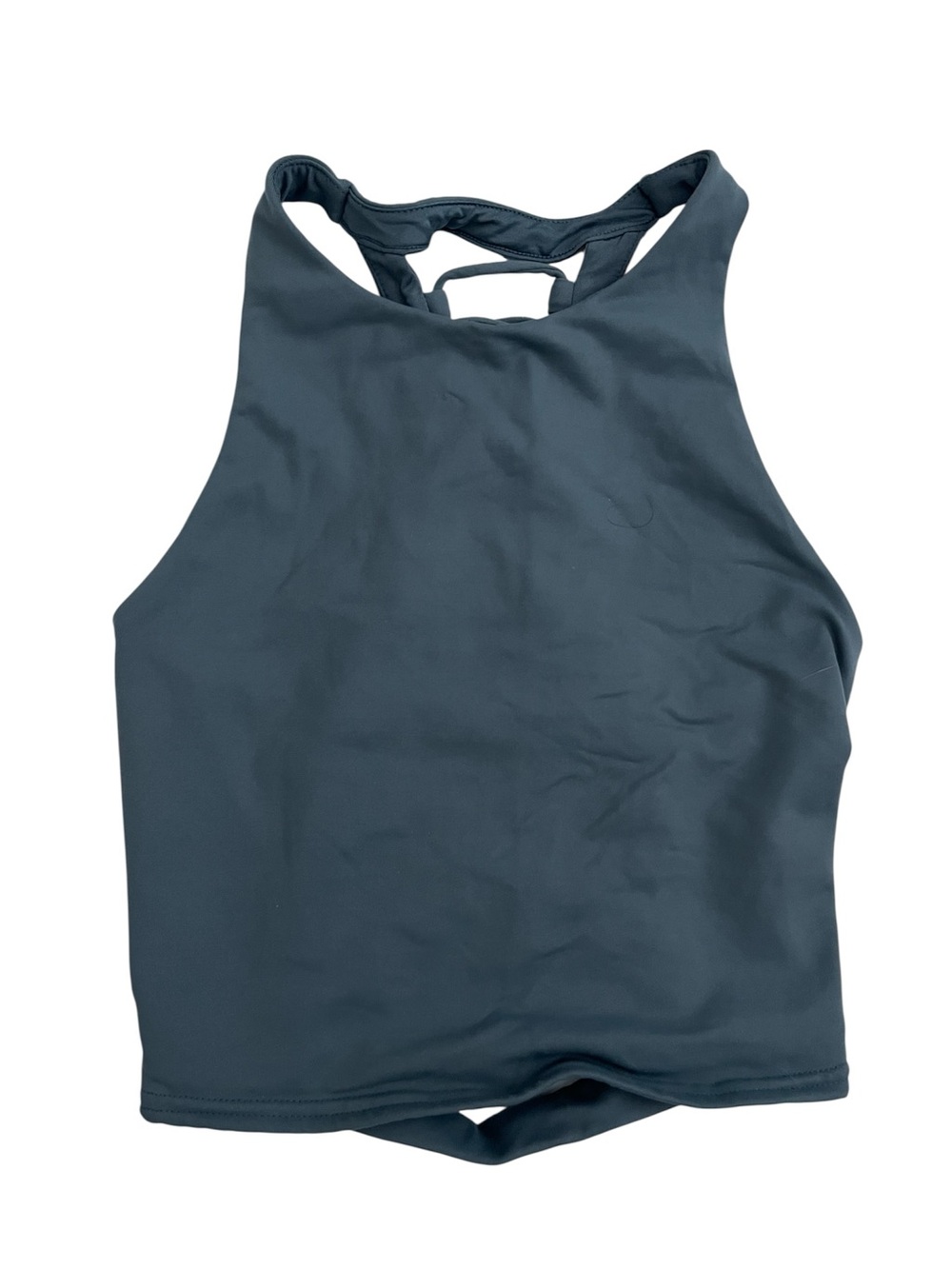 ALO Yoga Women's High-Neck Crop Top open back